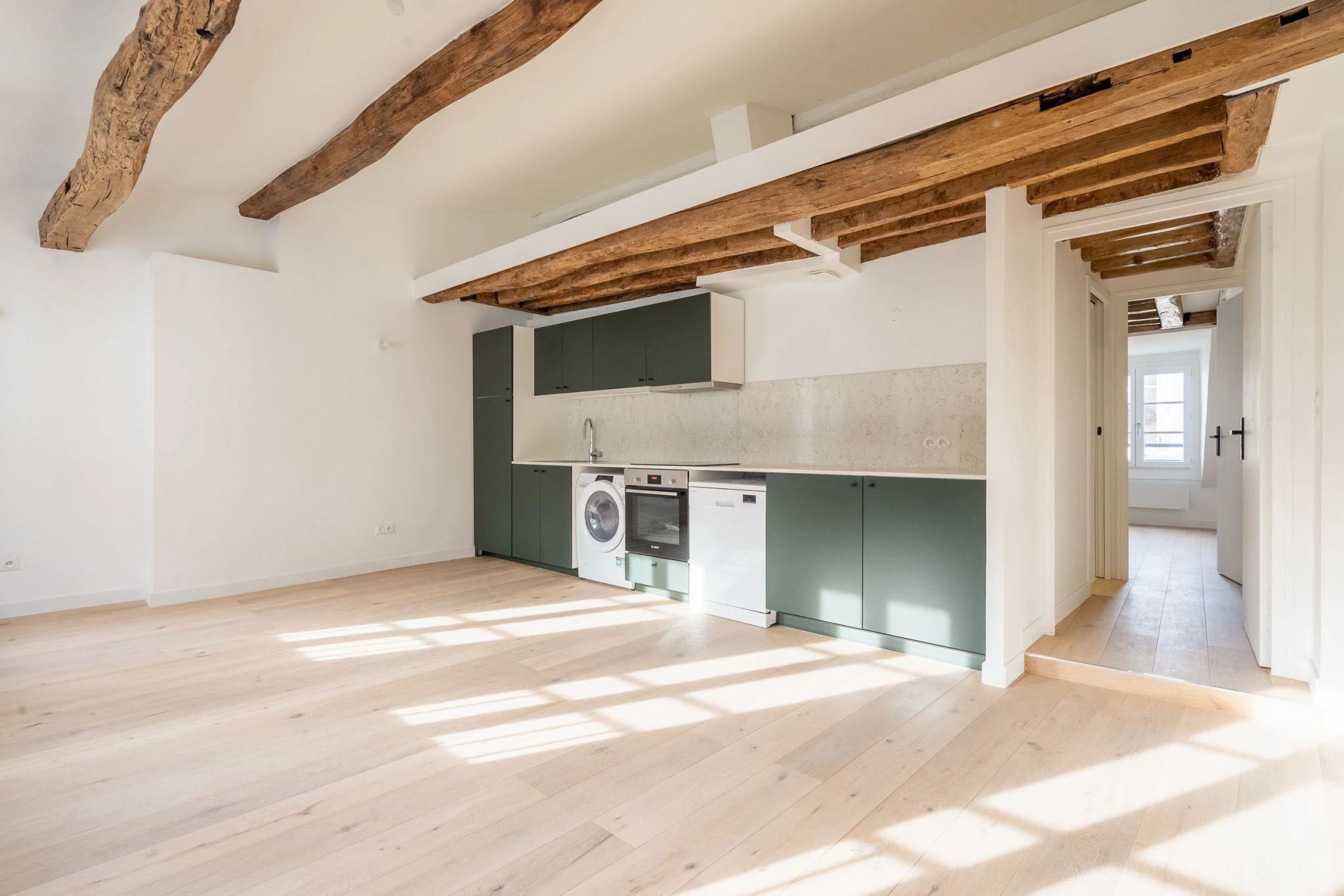 La cuisine sous combles